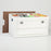 30L Home Outdoor Foldable Storage Box Wood+PP Lidded Organizer Case, 430x285x230mm - White - 3