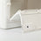 30L Home Outdoor Foldable Storage Box Wood+PP Lidded Organizer Case, 430x285x230mm - White - 6