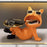 569 Big Mouth Dog Sculpture Entryway Key Storage Tray Home Tabletop Decoration - Orange - 2