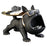 550 Big Mouth Bulldog Design Keys Storage Tray Ornament Porch Shoe Cabinet Decoration - Black - 1