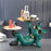 Resin Bulldog Design 304 Stainless Steel Storage Tray Keys Candy Holder Home Decoration - Green - 2