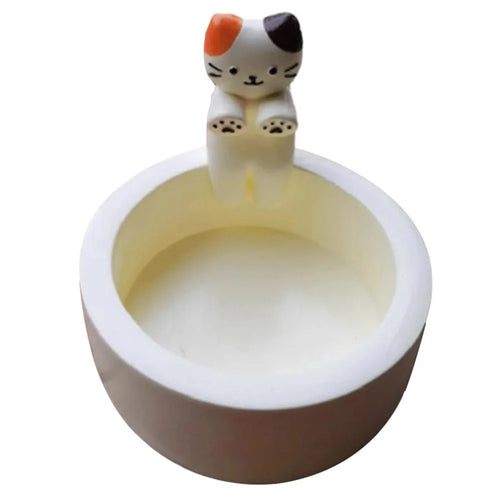 Cute Cat Scented Candle Holder Resin Candlestick Home Restaurant Decoration - Style B - 1