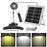 Hanging Solar Light Waterproof Garage Garden Patio LED Lamp with Remote Control - 1