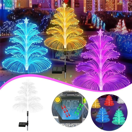 Five-Layer Fiber Optic Solar Jellyfish Light Outdoor Garden Lawn Waterproof Decorative Light - 2