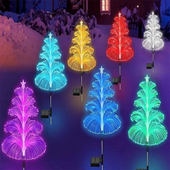 Five-Layer Fiber Optic Solar Jellyfish Light Outdoor Garden Lawn Waterproof Decorative Light - 4