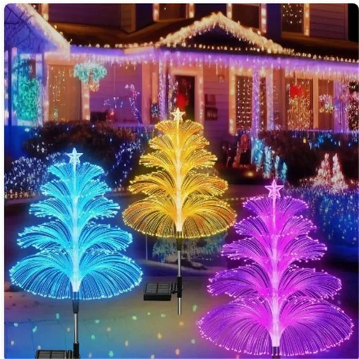 Five-Layer Fiber Optic Solar Jellyfish Light Outdoor Garden Lawn Waterproof Decorative Light - 5