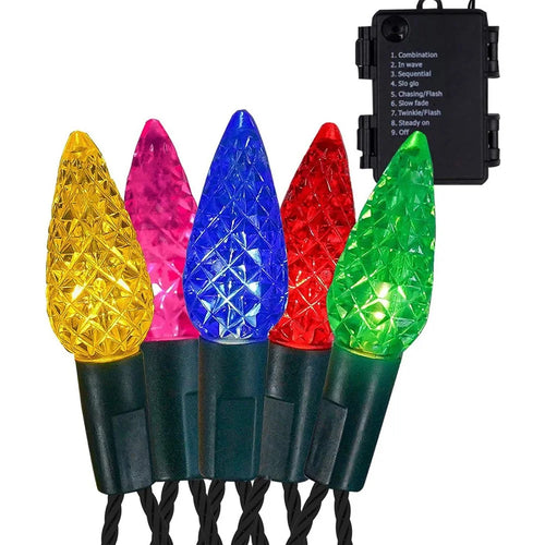 5m 50-LED Strawberry Shape String Light 8 Modes Timing Waterproof Outdoor Indoor Decorative Lamp - Colorful Light - 1
