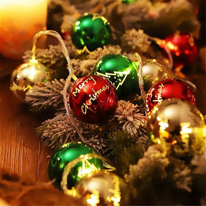 1.5m 10-LED String Light Christmas Birthday Party Festival Decorative Lamp, Battery Powered+Constant Light - Round Ball - 6