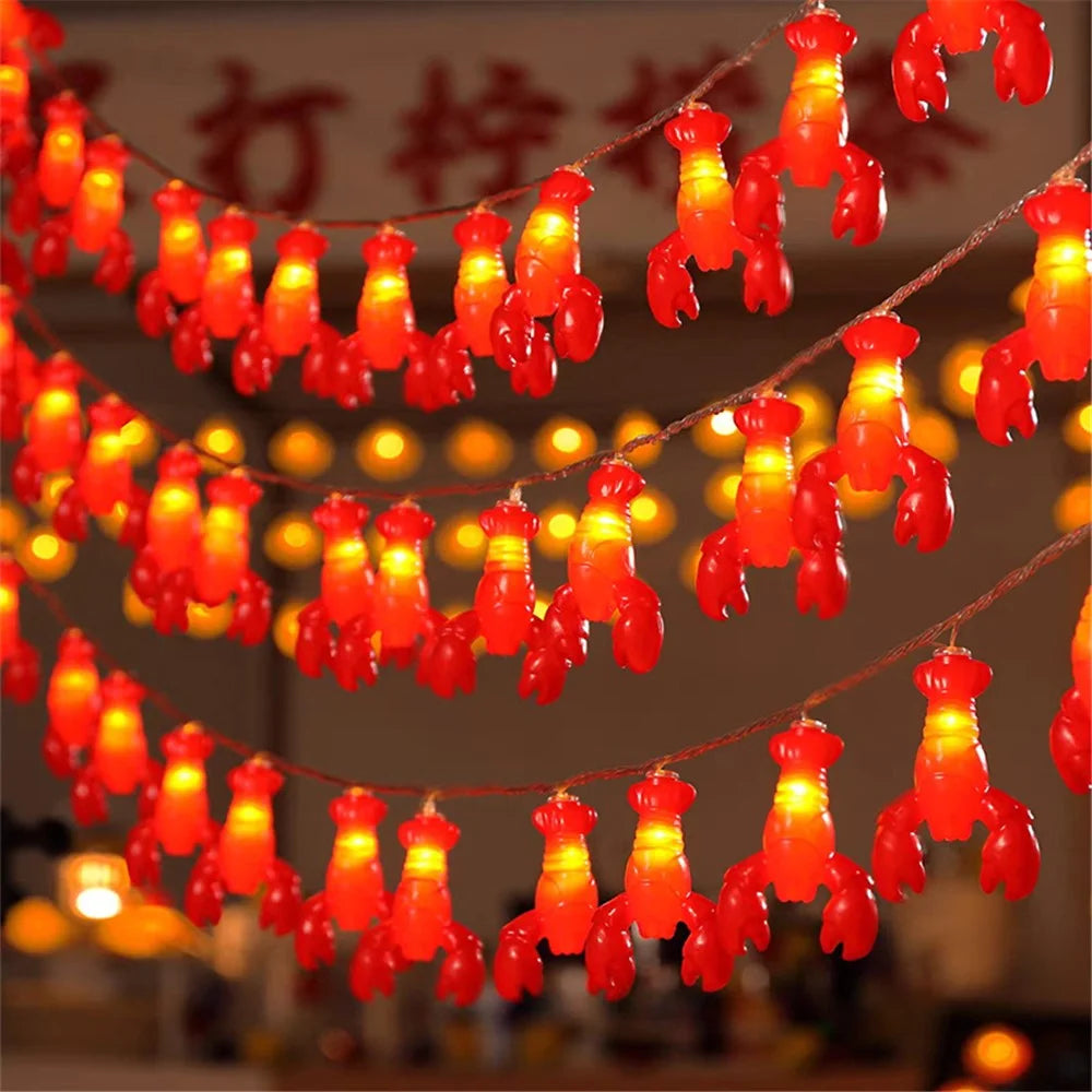 1.5m 10-LED Lobster Design String Light Battery Powered Decorative Lamp, Constant Light - 3