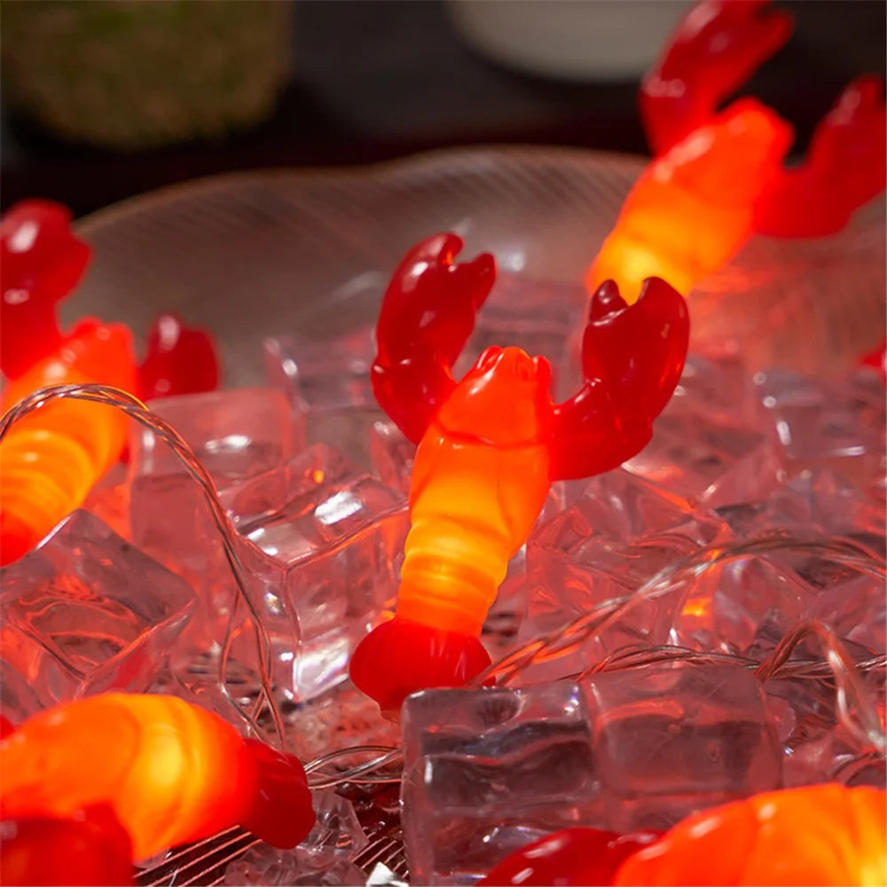 1.5m 10-LED Lobster Design String Light Battery Powered Decorative Lamp, Constant Light - 4