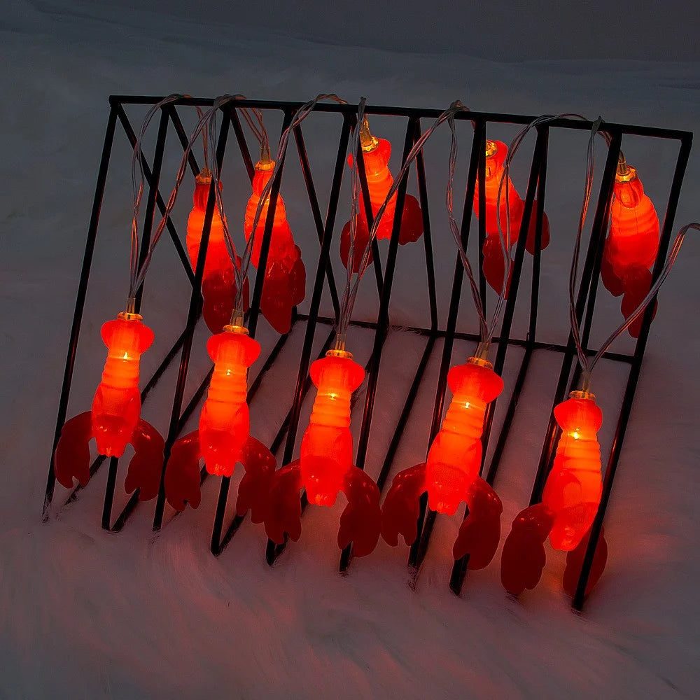 1.5m 10-LED Lobster Design String Light Battery Powered Decorative Lamp, Constant Light - 7