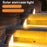 12Pcs 13-LED Solar LED Step Lights Anti-Theft Waterproof Outdoor Stair Decorative Lights - Warm Light - 2