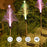 2Pcs Solar Powered Fiber Optic Christmas Tree Shape Ground Stake Light Garden Decoration - 2