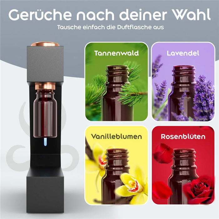 Pure Essential Oil Aromatherapy Machine Intelligent Timing Automatic Aroma Diffuser - Black - 4