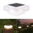 Clear Shell Solar Fence Post Light Fence Post Cap Lamp for Deck, Patio, Garden - 1
