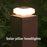 Clear Shell Solar Fence Post Light Fence Post Cap Lamp for Deck, Patio, Garden - 3