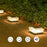 4-LED Fence Post Light Solar Powered Fence Post Cap Lamp for Deck, Patio, Garden - 5