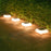 4-LED Fence Post Light Solar Powered Fence Post Cap Lamp for Deck, Patio, Garden - 7