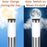 262 Stainless Steel+PP Solar Waterproof Outdoor LED Light Cylindrical Garden Yard Lawn Stake Lamp - Black / White Light - 4