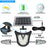 Independent Solar Panel 3-Head LED Wall Lamp PIR Human Body Sensing Villa Garden Yard Light - 2
