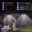 Independent Solar Panel 3-Head LED Wall Lamp PIR Human Body Sensing Villa Garden Yard Light - 5