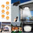 244LED Hanging Solar Light Waterproof Yard Garden Patio Human Body Sensing Light with Remote Control - 5