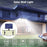 234LED Waterproof Outdoor 3-Head Solar Lamp Motion Sensor Garden Yard Wall Light with Remote Control - 3