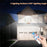 234LED Waterproof Outdoor 3-Head Solar Lamp Motion Sensor Garden Yard Wall Light with Remote Control - 7