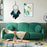 Blue Feather Dream Catcher Hanging Decor Wind Chime Home Wall Ornament with LED Light Strip - 6