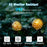 10-Head Solar Morocco Ball Light 2 Modes Landscape Garden Lawn Ground Light - Warm White Light - 2