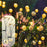 10-Head Solar Morocco Ball Light 2 Modes Landscape Garden Lawn Ground Light - Warm White Light - 4
