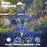 2Pcs 8-Head Solar Powered Firefly Light 2 Modes Landscape Garden Lawn Decorative Ground Light - Warm White Light - 2
