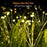 2Pcs 8-Head Solar Powered Firefly Light 2 Modes Landscape Garden Lawn Decorative Ground Light - Warm White Light - 5