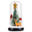 Christmas Gift Window Display Glass Cover LED Light Ornaments - Star and Deer - 1