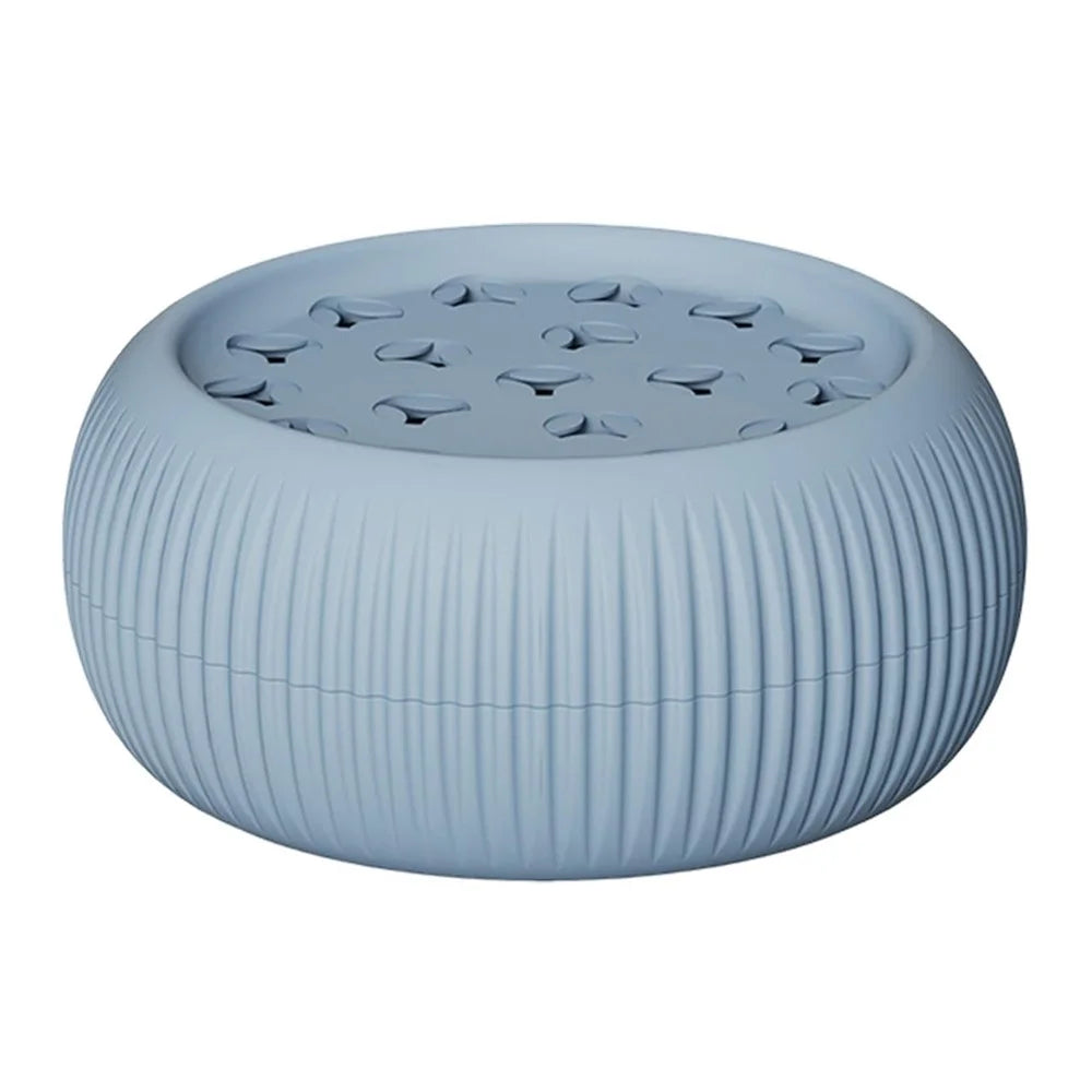 7cm Silicone Spiral Stem Holder for Vases, Flower Arrangement Holder - Blue - 1