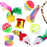 22Pcs / Set Cat Toys Set with Collapsible Tunnel Tube Interactive Cat Feather Toy Mouse Crinkle Balls - 4