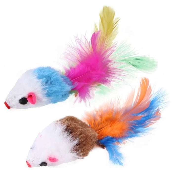 22Pcs / Set Cat Toys Set with Collapsible Tunnel Tube Interactive Cat Feather Toy Mouse Crinkle Balls - 5
