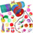 22Pcs  /  Set Cat Toys Set with T-Shaped Colorful Tunnel Interactive Cat Toy Feather Mouse Crinkle Balls - 1
