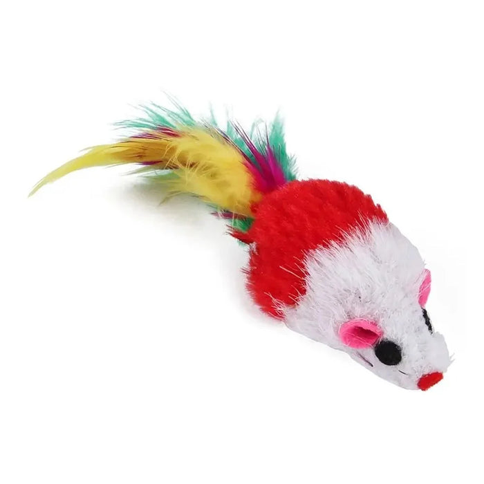 22Pcs  /  Set Cat Toys Set with T-Shaped Colorful Tunnel Interactive Cat Toy Feather Mouse Crinkle Balls - 5