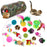 21Pcs / Set Cat Toys Set with Camouflage Tunnel Interactive Cat Toy Feather Mouse Crinkle Balls - 1