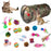 21Pcs / Set Cat Toys Set with Camouflage Tunnel Interactive Cat Toy Feather Mouse Crinkle Balls - 2