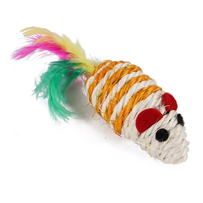 21Pcs / Set Cat Toys Set with Camouflage Tunnel Interactive Cat Toy Feather Mouse Crinkle Balls - 4