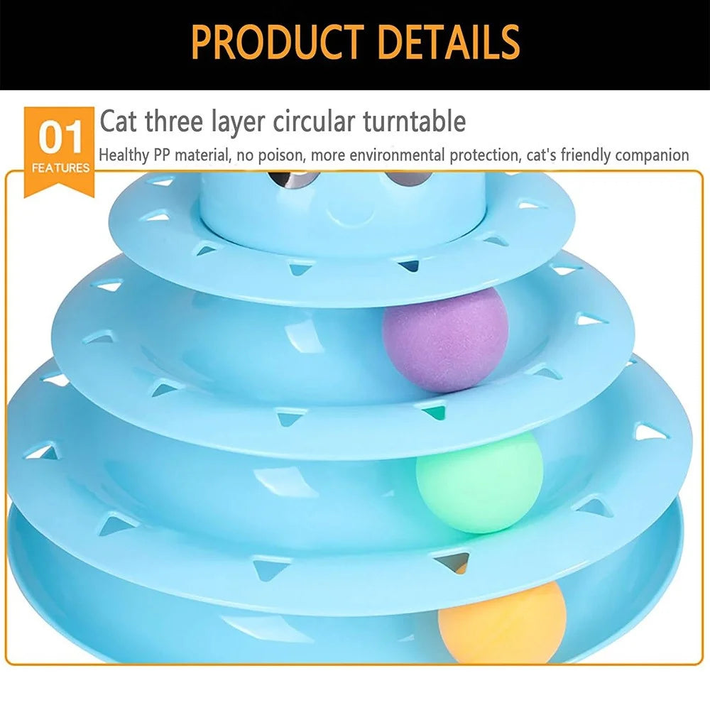 14Pcs / Set Cat Toys Set Interactive Cat Toys Catnip Teaser Wand Fluffy Mouse Turntable Crinkle Balls - 6
