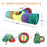 21Pcs / Set Cat Toys Set with T-Shaped Colorful Tunnel Interactive Cat Toy Feather Mouse Crinkle Balls - 6