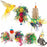 4Pcs / Set Parrot Toy Pet Bird Pulling Scratching Biting Paper Rattan Ball Loofah Toy Set - 1