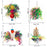 4Pcs / Set Parrot Toy Pet Bird Pulling Scratching Biting Paper Rattan Ball Loofah Toy Set - 6