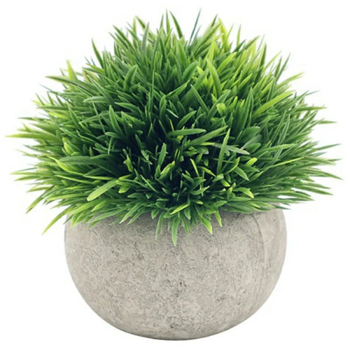 Simulation Plastic Potted Plant Artificial Grass Desktop Decoration for Living Room - PB07-20 - 1