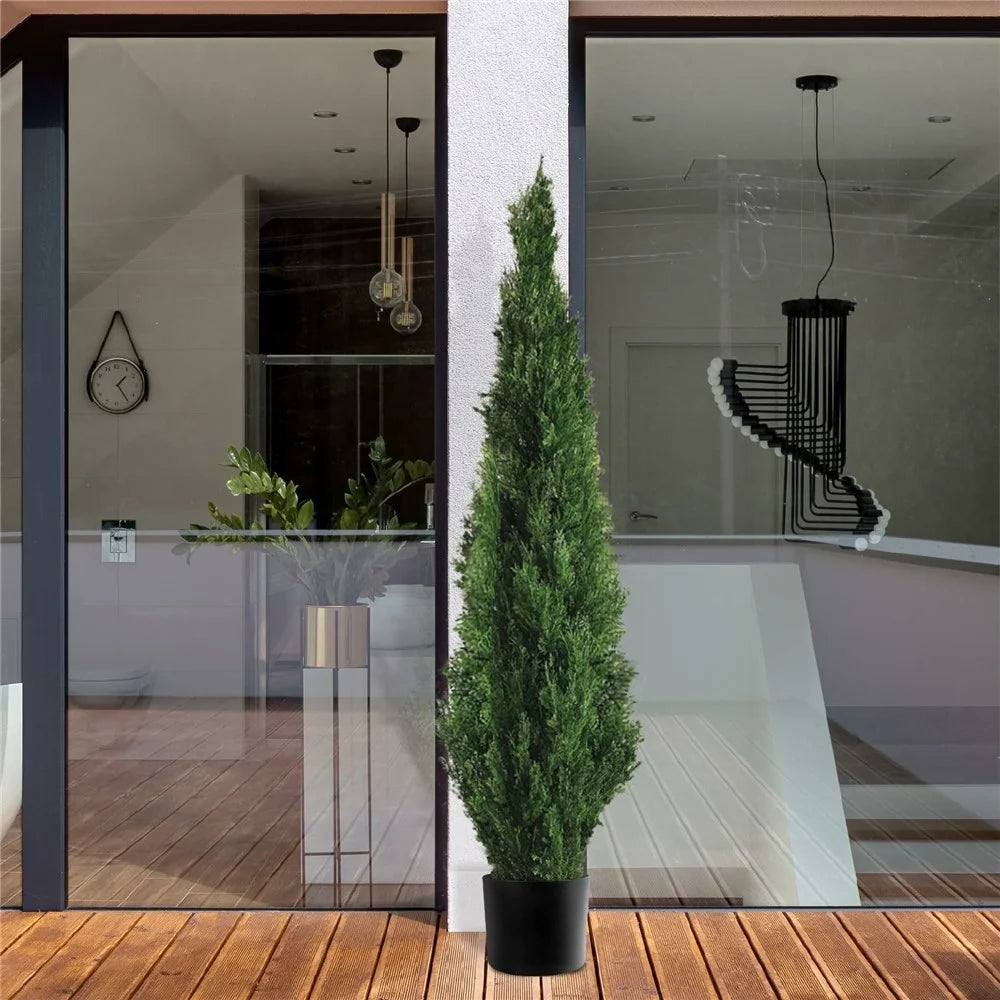 180cm Artificial Pine Tree Plastic Simulation Potted Plant Hotel Living Room Floor Decoration - 4