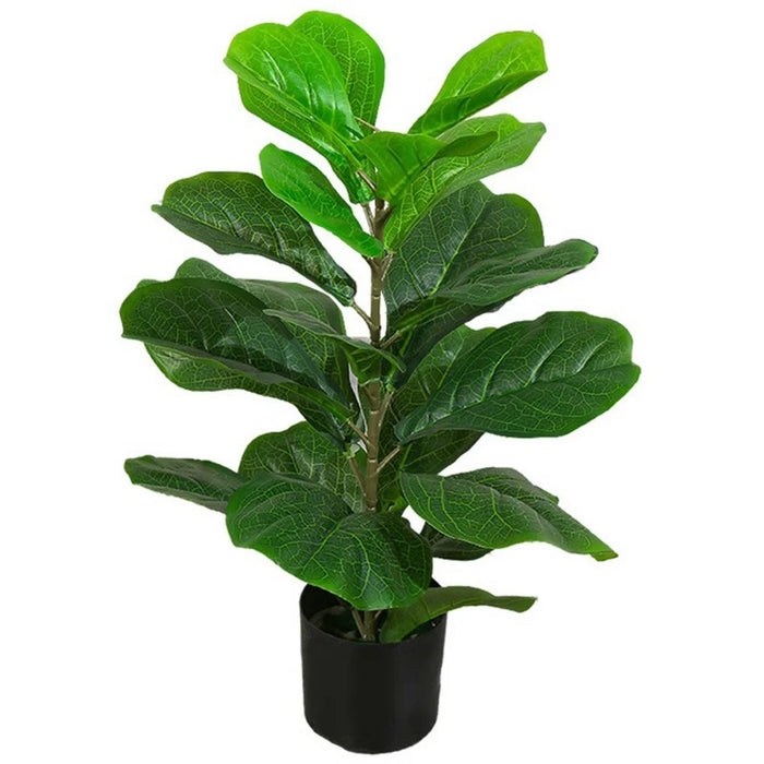 70cm Simulated Fiddle Leaf Fig Potted Plant Indoor Hall Decoration Green Plant Artificial Bionic - 1
