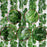 12Pcs 2.1m Simulation Leaves Rattan Plastic Green Vine Artificial Plant Wall Decoration - Ivy - 4